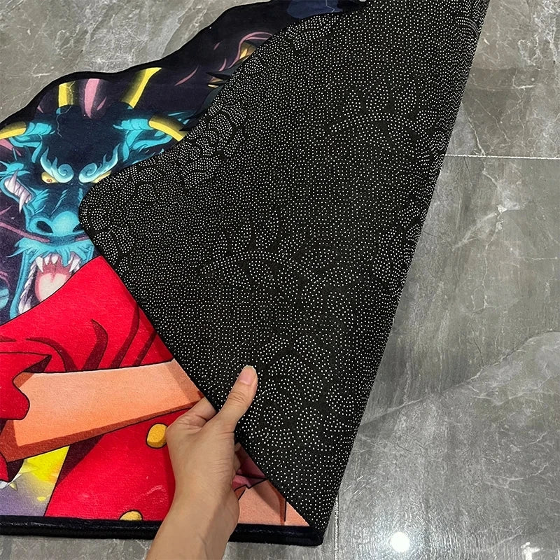tapis multicolore pokémon pikachu charmander bulbasaur squirtle enfant chambre salon decoration