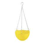 pots fleurs suspendus moderne rayures horizontales blanc vert rose orange jaune bleu beige