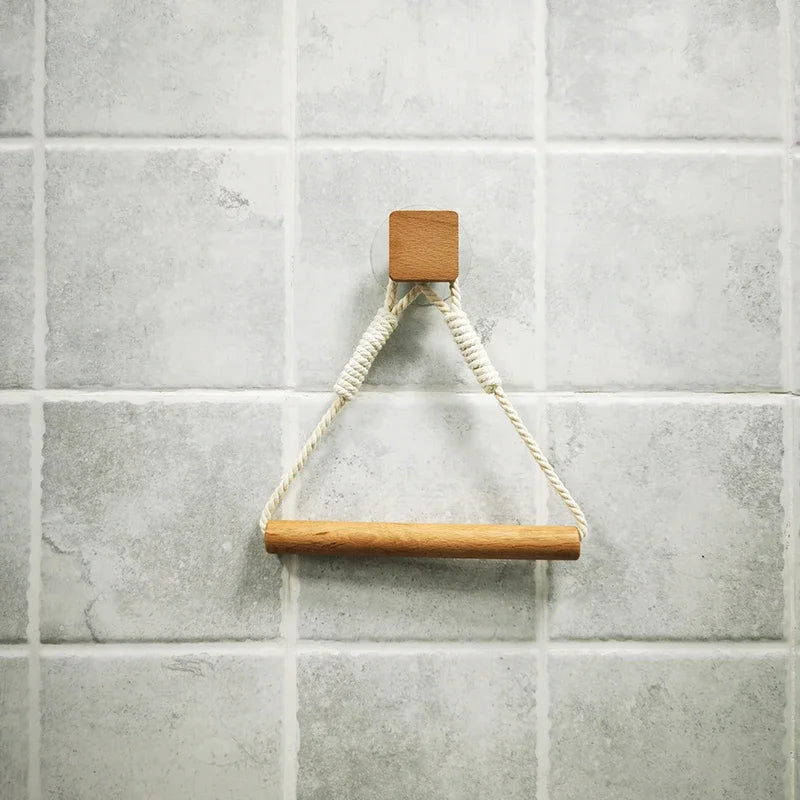 porte rouleau papier toilette bois marron blanc minimaliste moderne cuir inclusion métal doré