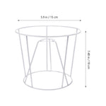 abat jour structure métallique blanc industriel minimaliste suspension fil cage protection ampoule