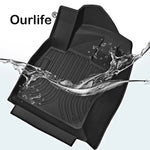 tapis sol tpe noir rayures horizontales moderne résistant saleté fibre synthétiqueintérieur voiture