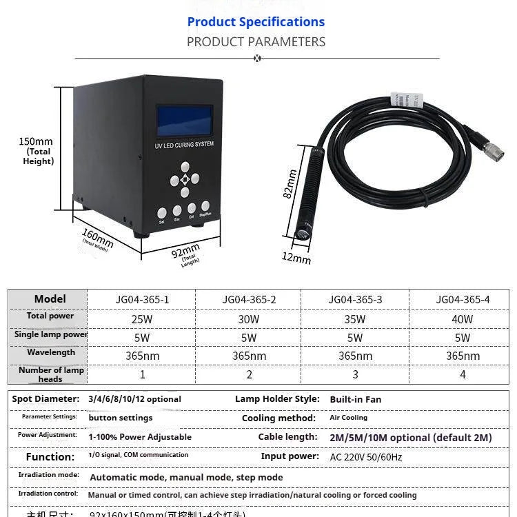 lampe polymérisation uv led professionnelle écran lcd adhésifs photosensibles machine noire