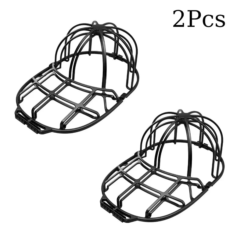 rangement chapeau casquette baseball bleu blanc vert maille clips sac lavage durable protecteur