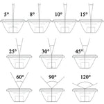 lentille led transparente moderne adhésive 1w 3w 5w 10pièces différentesangles hautepuissance