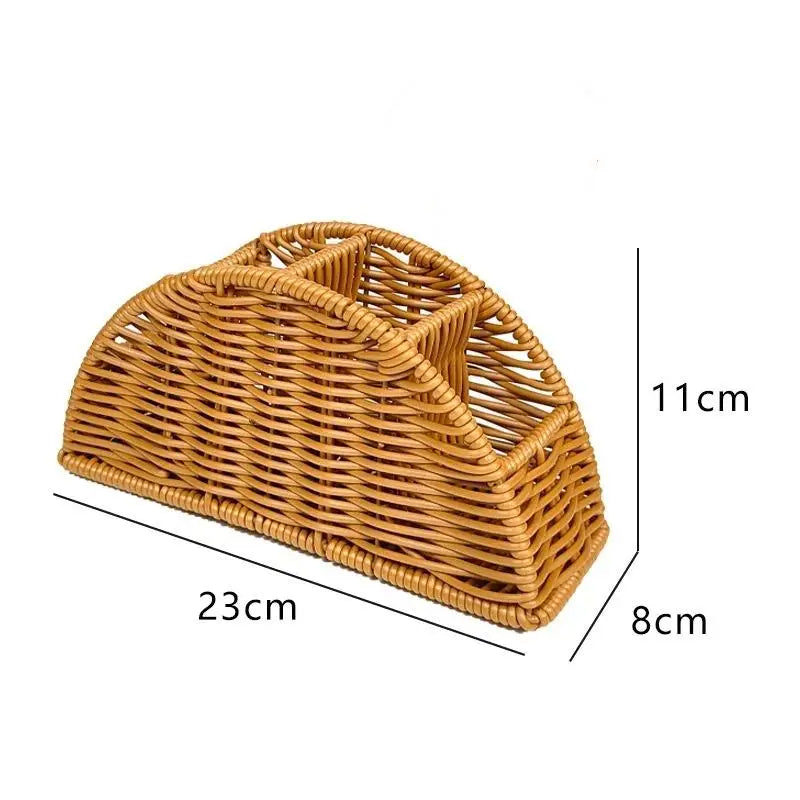 panier tiges marron clair moderne réutilisable tissé articles divers chambre coucher