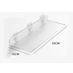 étagères murales transparentes modernes imperméables vis fixations outils salle bain unique