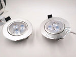 Spot LED argenté moderne surface gravée clips fixation câble d'alimentation 85 240V