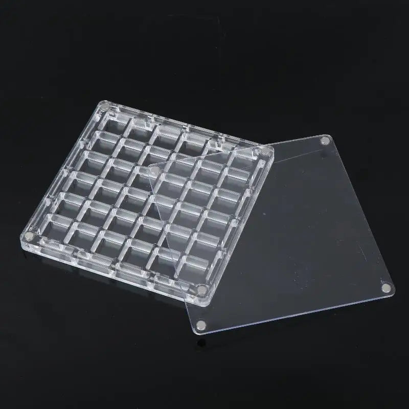 boîte bijoux transparent moderne 36 compartiments organisation artisanat coquillages diamants
