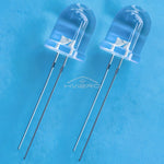 Diodes led 10mm bleu vert rouge orange blanc rose violet blanc chaud 250pcs