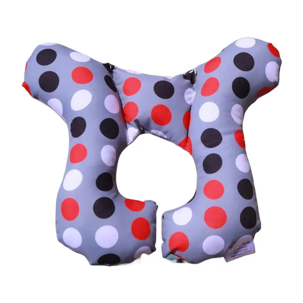 coussin sécurité enfant gris blanc orange bleu jaune points renards oiseaux étoiles ananas confortable