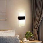 lampe murale rechargeable capteur mouvement blanc noir rectangle led moderne minimaliste interrupteur tactile