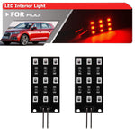 éclairage intérieur led noir plaque clips ambre bleue blanche voiture moderne lumière coffre porte
