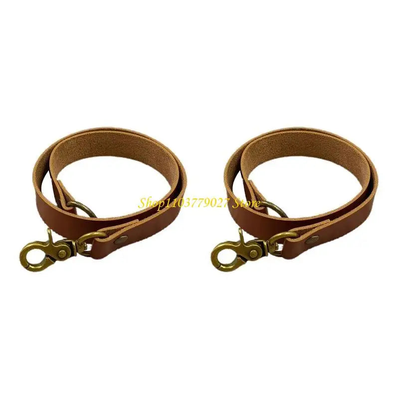 attaches rideaux cuir vintage boucles dorées sans perçage rustique anneaux accessoires deco blanc marron