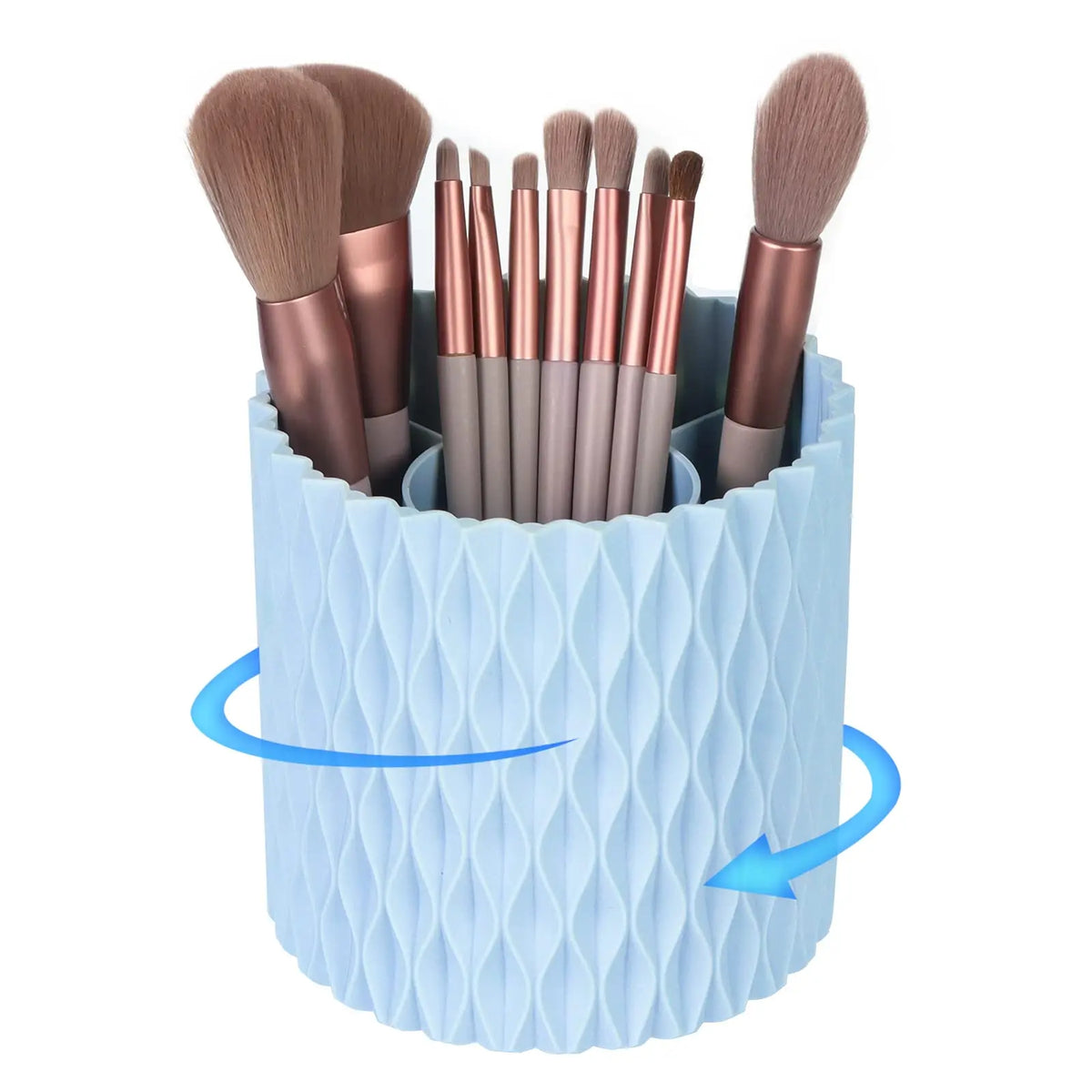 organisateur pinceaux maquillage blanc bleu rose gris diamants moderne rechargeable Brosse
