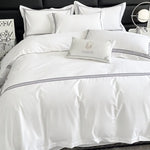 Détail broderie housse de couette Ombre Interieur