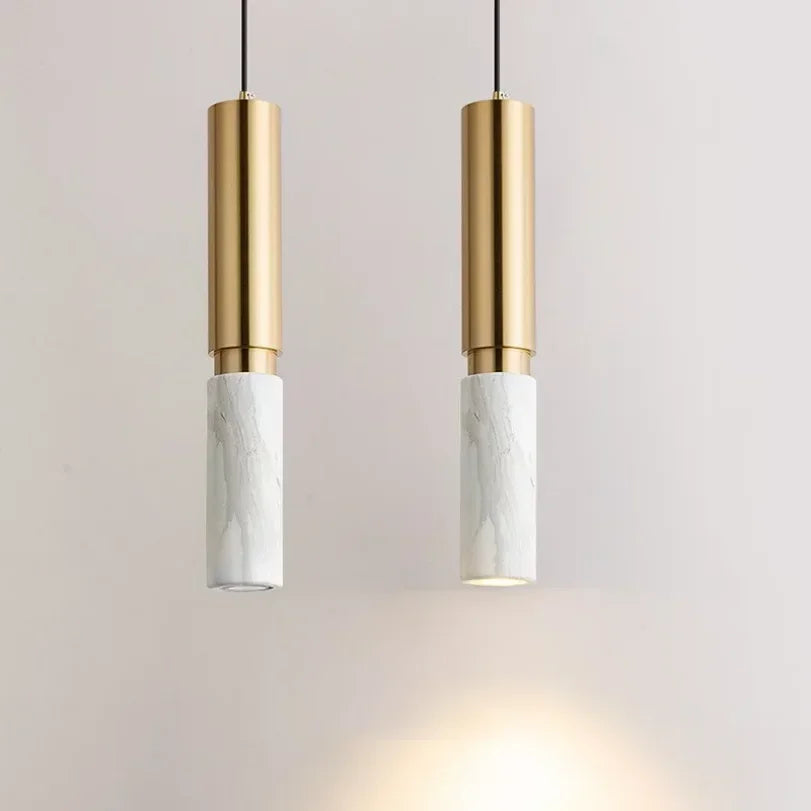 lampe suspendue marbre or blanc moderne salon chambre cablage noir adjustable 35cm