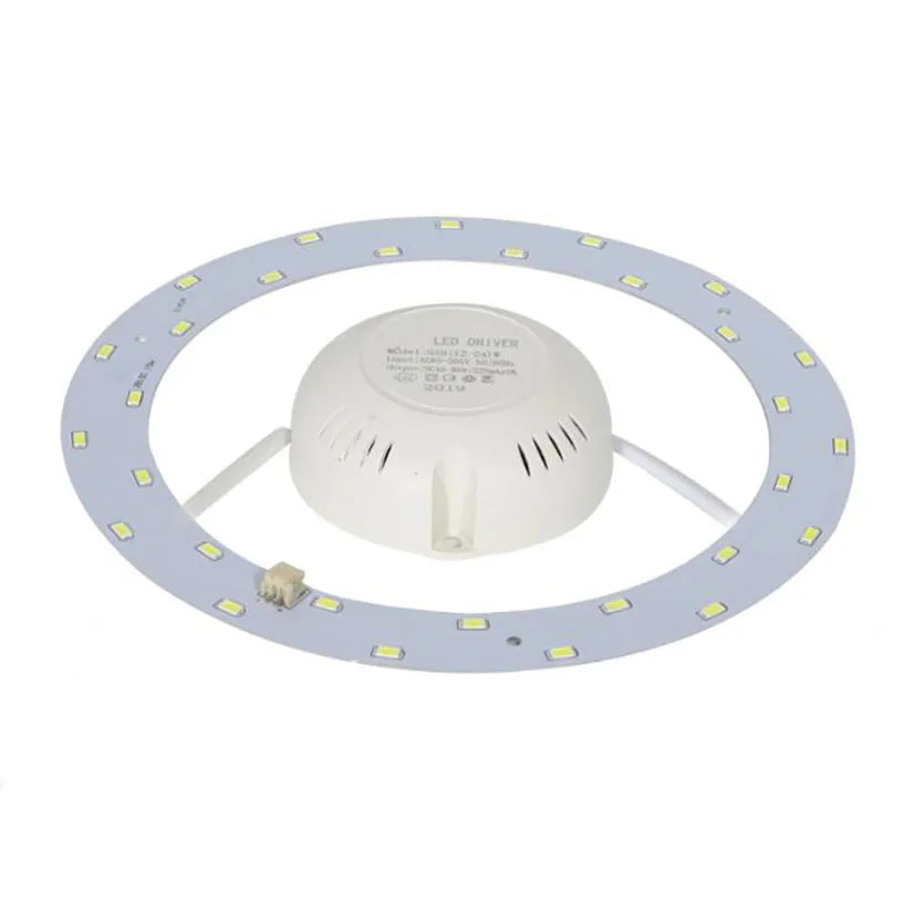 anneau lumineux led blanc moderne 11cm 15.5cm 20cm 24.5cm 32.4cm 36cm