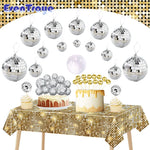 Boule disco miroir décoration anniversaire années 80