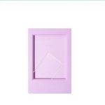 cadre photo moderne minimaliste adhésif vert bleu rose blanc noir imprimé photographique opaquet unisexe