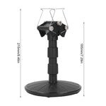 support peinture rotatif noir moderne hauteur réglable vis fixation tournevis table peinture robuste