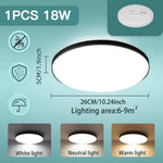 lampe led moderne noir blanc minimaliste surface interrupteur bouton éclairage intérieur chambre cuisine salon