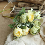 bouquet artificiel roses classique romantique intérieur mariage anniversaire baby shower