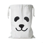 sacs cordons blancs motifs animaux ours chien panda enfants rangement chambre coucher