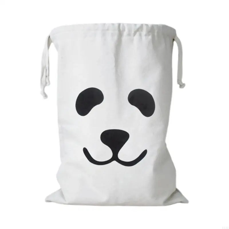 sacs cordons blancs motifs animaux ours chien panda enfants rangement chambre coucher