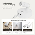 lampe murale led rechargeable détecteur mouvement blanc noir moderne bouton tactile changement couleur allumage