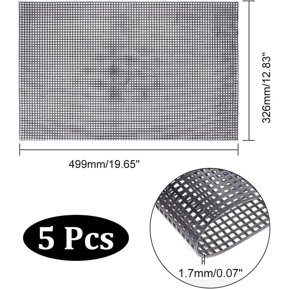 grille maille plastique noire moderne tricot crochet fabrication sacs main fournitures artisanat filet tissu