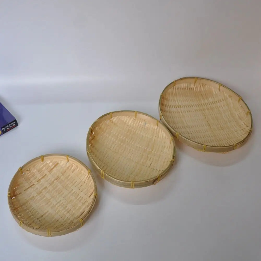 paniers rangement tissage osier bambou naturel utilisation multiple traditionnels cuisine 13cm 26cm