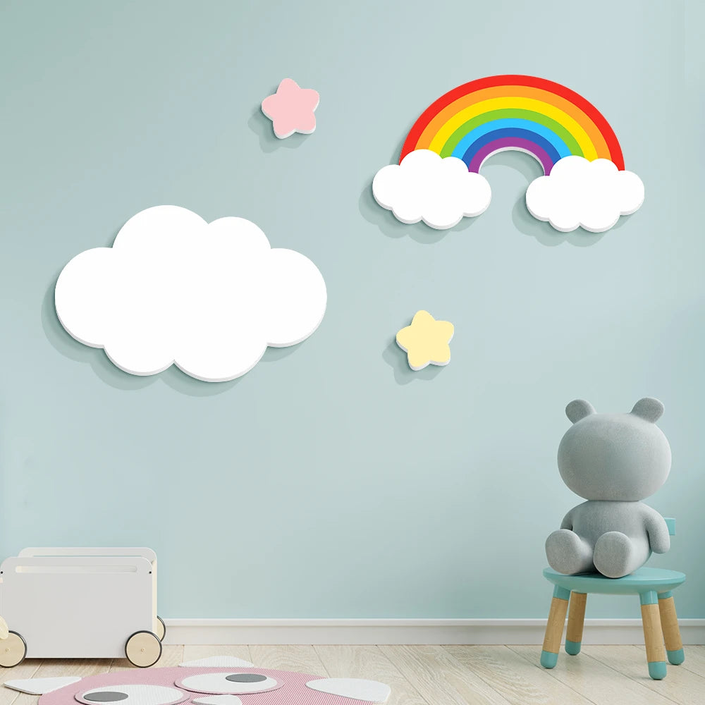 Autocollant mural 3D PVC noir pour chambre parent