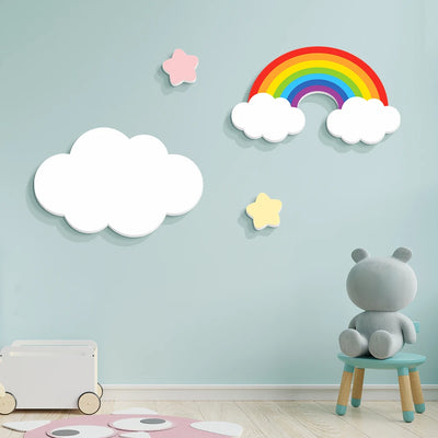 Autocollant mural 3D PVC noir pour chambre parent