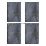 serviettes cuisine 100% coton gris beige bleu texture relief moderne crochets