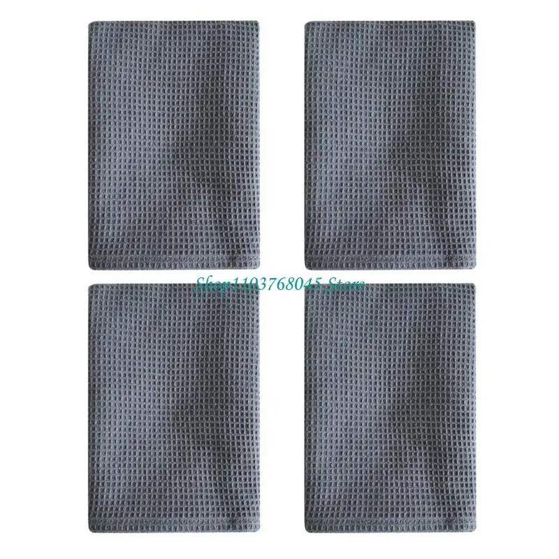 serviettes cuisine 100% coton gris beige bleu texture relief moderne crochets