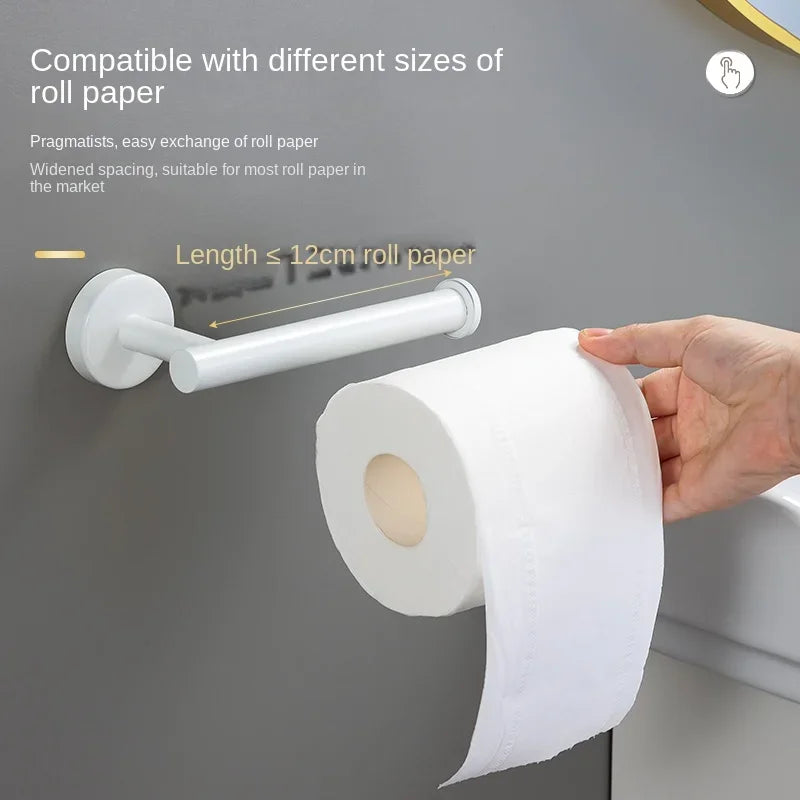 accessoires salle bain blanc moderne adhésif serviette papier toilette gant toilette inoxydable brossé
