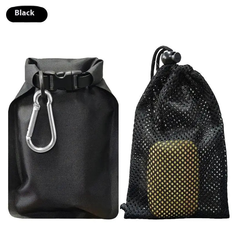 sac étanche voyage noir blanc vert hexagon texture tissée moderne boucle cordon