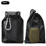 sac étanche voyage noir blanc vert hexagon texture tissée moderne boucle cordon