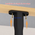 supports pieds réglables meuble noir incurvé moderne surface lisse fixations vis tige filetée adjustable