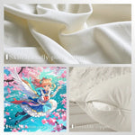 coussin carré moderne feuilles tropicales 100% polyester 35x35cm 45x45cm 50x50cm 60x60cmversible lavable