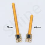 strip led orange jaune green pink decoration 40mm 58mm connecteurs leds