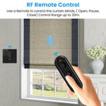 rideaux intelligents commande tactile noir google alexa voix contrôle app smartphone