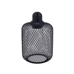 lampe suspendue industrielle filtre ampoule filament noir doré blanc métal maille opacité vintage