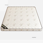 matelas cocotier naturel ferme chambre moderne blanc gris motif géométrique maison location confort