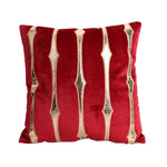 housse coussin velours carré rayé doré brodé moderne décoration maison lit salon chambre voiture