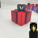 boîte cadeau noire moderne vis ruban doré boutons clé bavette bande maintien festoonnée occasionnelle