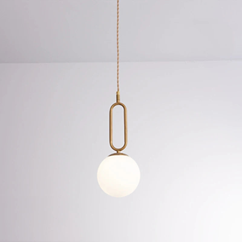 lampe suspendue moderne or spherique minimaliste salon chambre étude opacité ajustable 2m
