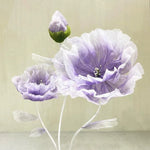 décoration mariage fleurs artificielles roses décoratives extérieur intérieur orange violet rose bleu semi transparents