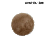 tapis miniature peluche rose blanc nordique doux poupées 14cm 18cm rond rectangle