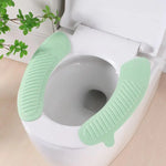 siège toilette amovible vert pastel antidérapant moderne adhésif poignée intégrée lavable réutilisable chambre